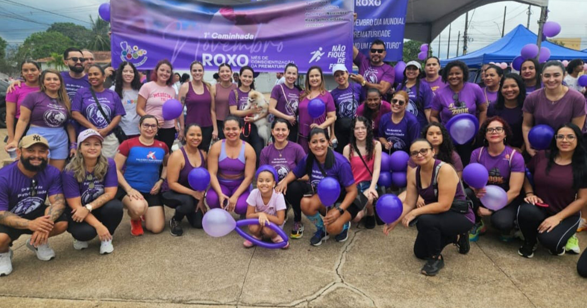 SIMERO participa da 1ª Caminhada do Novembro Roxo em conscientização à prematuridade em Porto Velho