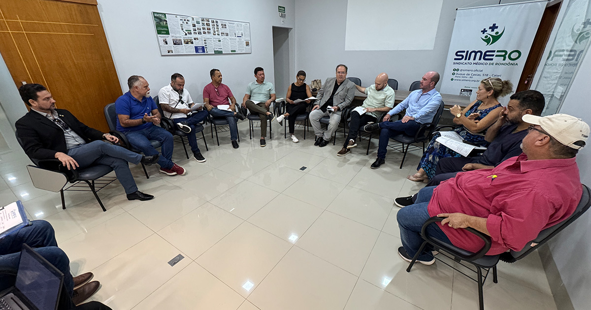 SIMERO reúne categoria da saúde para alinhar ações após apresentação do PCCR na MENP
